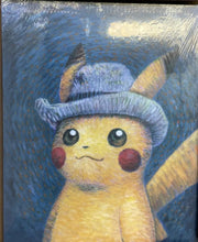 Load image into Gallery viewer, Pokémon - Pikachu inspired by Self-portrait with Grey Felt Hat (Small Canvas) (Pokémon centre x Van Gogh Museum)