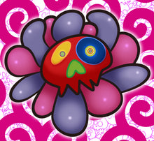 Load image into Gallery viewer, Takashi Murakami - #3426 Murakami.Flowers (Skull Face, 108 flowers)