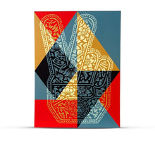 Load image into Gallery viewer, Shepard Fairey - Peace Fingers (Gold)