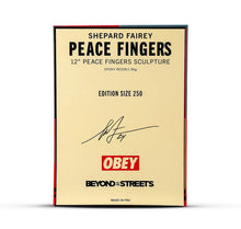 Load image into Gallery viewer, Shepard Fairey - Peace Fingers (Gold)