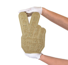Load image into Gallery viewer, Shepard Fairey - Peace Fingers (Gold)