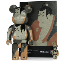 Load image into Gallery viewer, Medicom Toy - Bearbrick Boston Museum Toshusai Sharaku Ichikawa Ebizo Takemura Sadanoshin 400% + 100% (Be@rbrick)