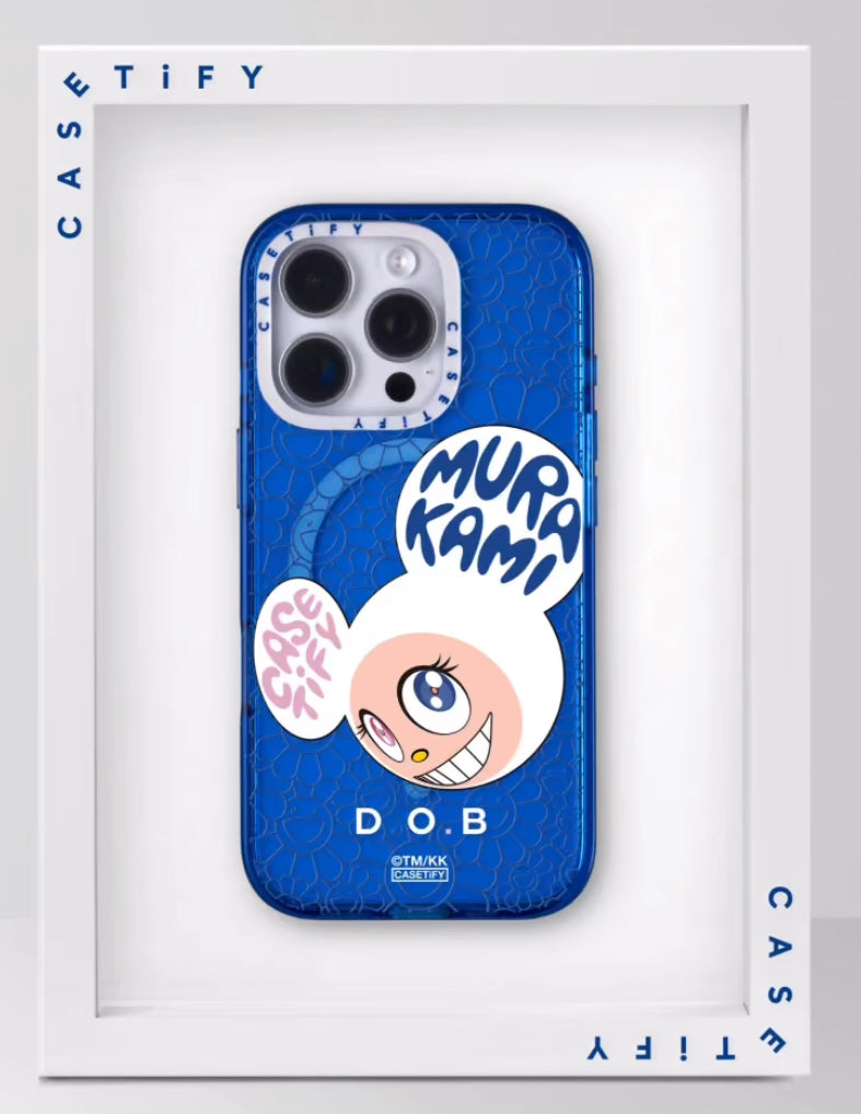 TAKASHI MURAKAMI CASETiFY - DOB, AND THEN - WHITE RING EDITION iPhon Toyol Toys TAKASHI MURAKAMI CASETiFY - DOB, AND THEN - WHITE RING EDITION iPhon Toyol Toys