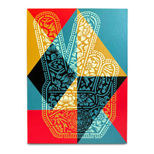 Load image into Gallery viewer, Shepard Fairey - Peace Fingers (Cream)