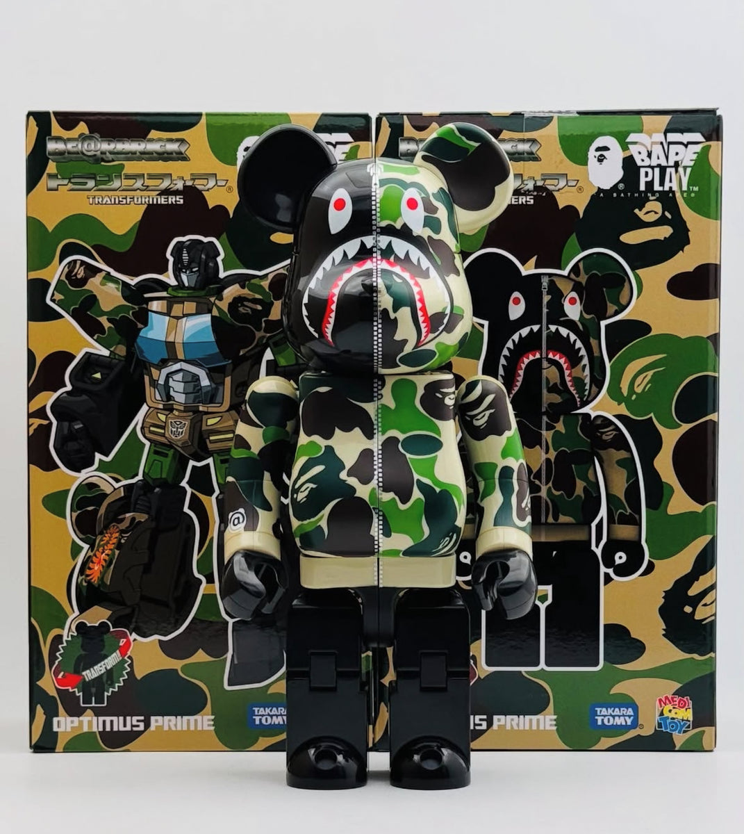 ≪超目玉★12月≫ TRANSFORMERS × BE@RBRICK -OPTIMUS SHARK CAMO BAPE(R) PRIME その他