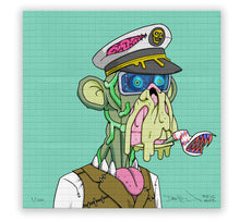 Load image into Gallery viewer, Mutant Ape Yacht Club - MAYC #6602 (Blotter, Green)
