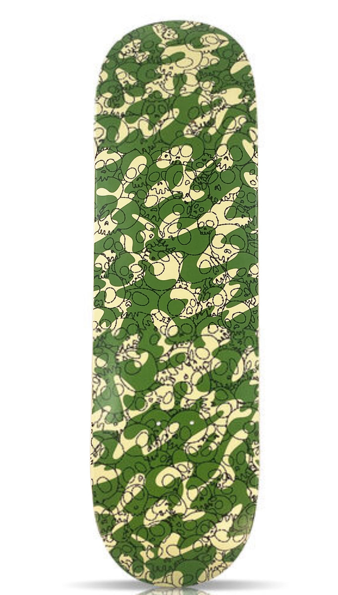 Takashi Murakami Camo Skull Skateboard