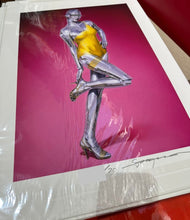 Load image into Gallery viewer, Hajime Sorayama - Giclée #42 ( Sexy Robot, Yellow Dress, Pink)