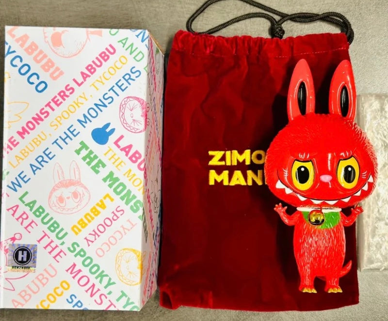 Kasing Lung - Zimomo Maneki Neko (Fortune Cat, Red, labubu