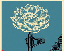 Load image into Gallery viewer, Shepard Fairey - AK-47 Lotus (Blue)