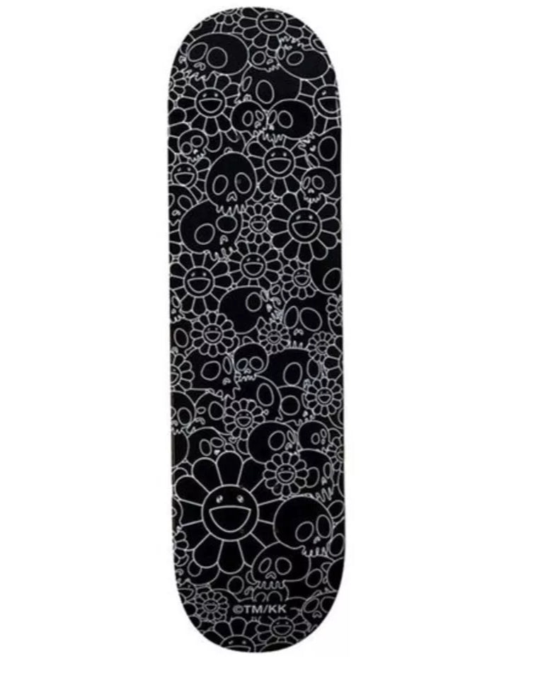 Takashi Murakami - Skulls and Flower Skateboard deck ( Black Flowers) –  Toyol Toys