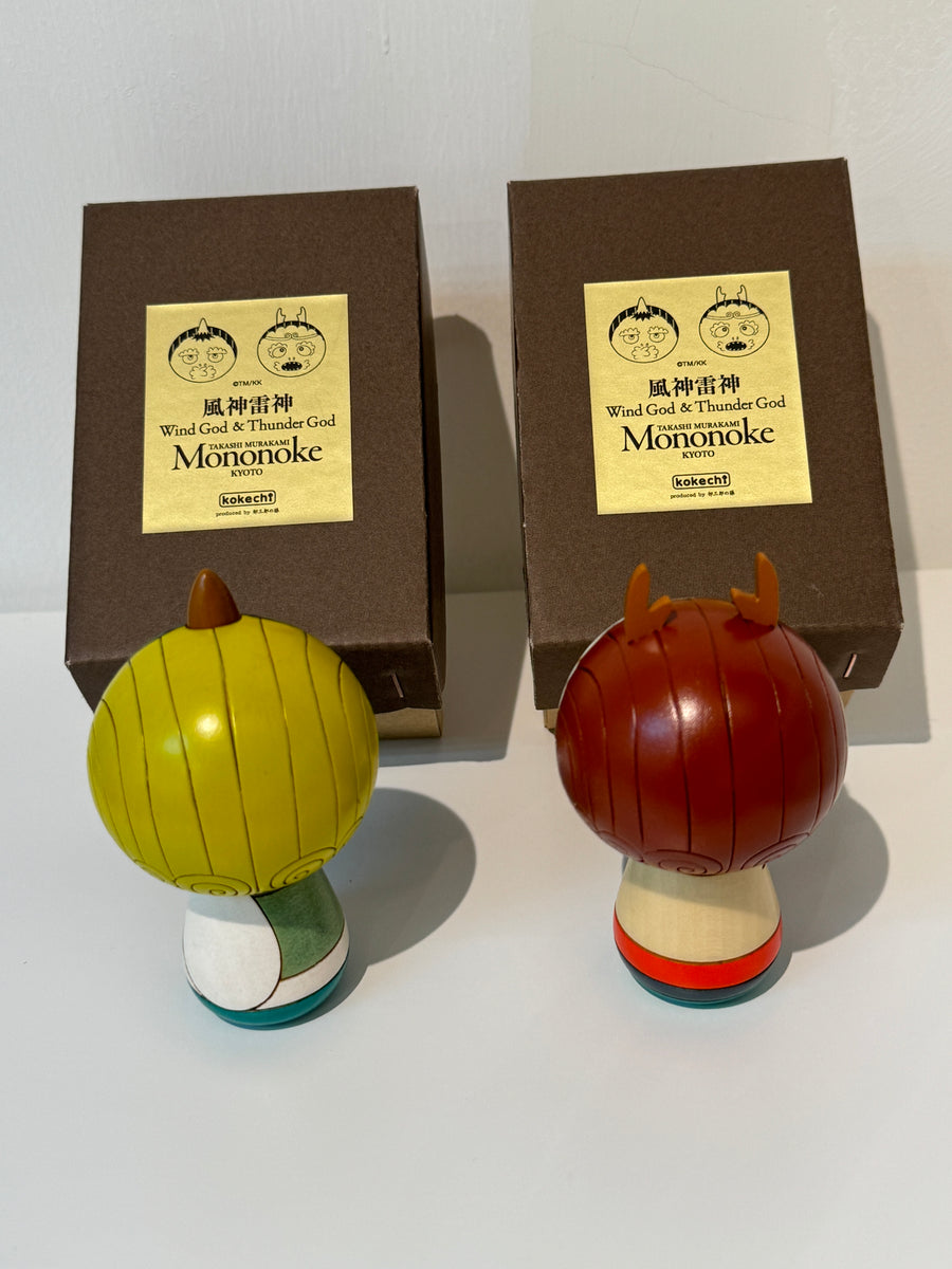 Takashi Murakami - Wind & Thunder God Kokeshi dolls (Mononoke