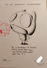 Load image into Gallery viewer, Edgar plans - “You Are My Hero”