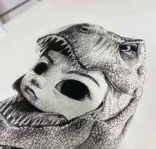Load image into Gallery viewer, Roby Dwi Antono - Ranger Merah ( Girl, Dino, Head, Monoprint)