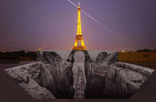 Load image into Gallery viewer, JR - Trompe l'oeil, Les Falaises du Trocadéro, Paris, France, 2021 (25 Mai 2021, 22h18)