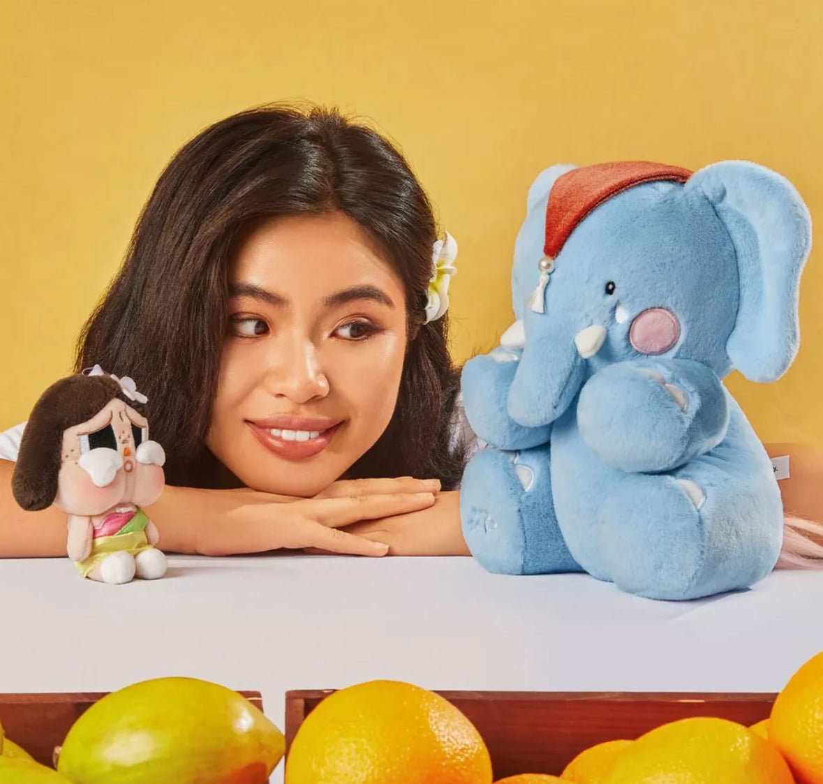 タイ限定 Crybaby ELEPHANT ぬいぐるみ Pop Mart Crybaby Hello Thailand Series Elephant Plush Doll