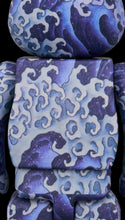 Load image into Gallery viewer, Be@RBRICK 100% & 400% Masculine Waves Katsushika Hokusai (Bearbrick, Kanmachi Festival Cart Ceiling Prints)