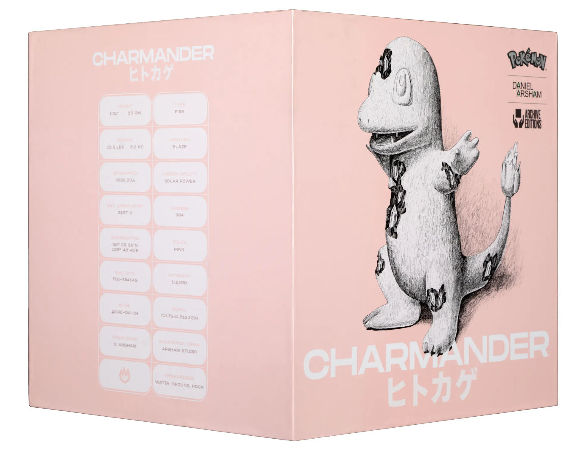 Daniel Arsham - Crystalized Charmander ( Pink, Pokemon ) – Toyol Toys