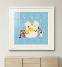 Load image into Gallery viewer, Takashi Murakami - Snow, Moon, and Flower: Snowman with Kaikai and Kiki