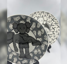 Load image into Gallery viewer, KAWS - NGV GALA Plates (White & Black) (Complete set of 2)