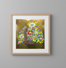 Load image into Gallery viewer, Takashi Murakami - Homage to ‘Basket of Flowers’ by Song Dynasty Artist Li Song ( Yellow)