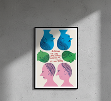 Load image into Gallery viewer, David Shrigley - Gemini (We Are Not Weird Please Do Not Call Us Weird We Are Twins)