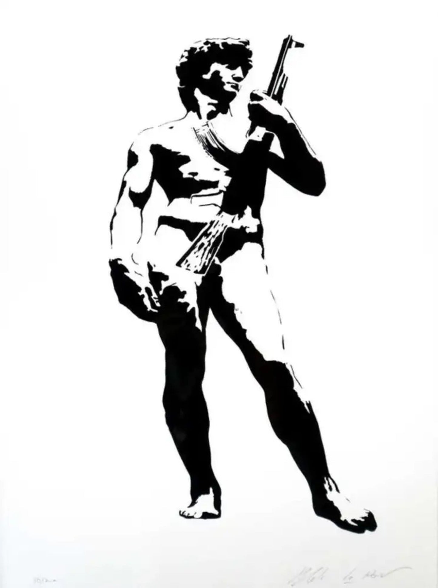 Blek Le Rat - David With Kalashnikoff