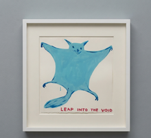 Load image into Gallery viewer, David Shrigley - Leap into the void (Blue, Bat)