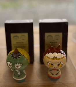 Takashi Murakami - Wind & Thunder God Kokeshi dolls (Mononoke Kyoto ) (Complete set of 2)