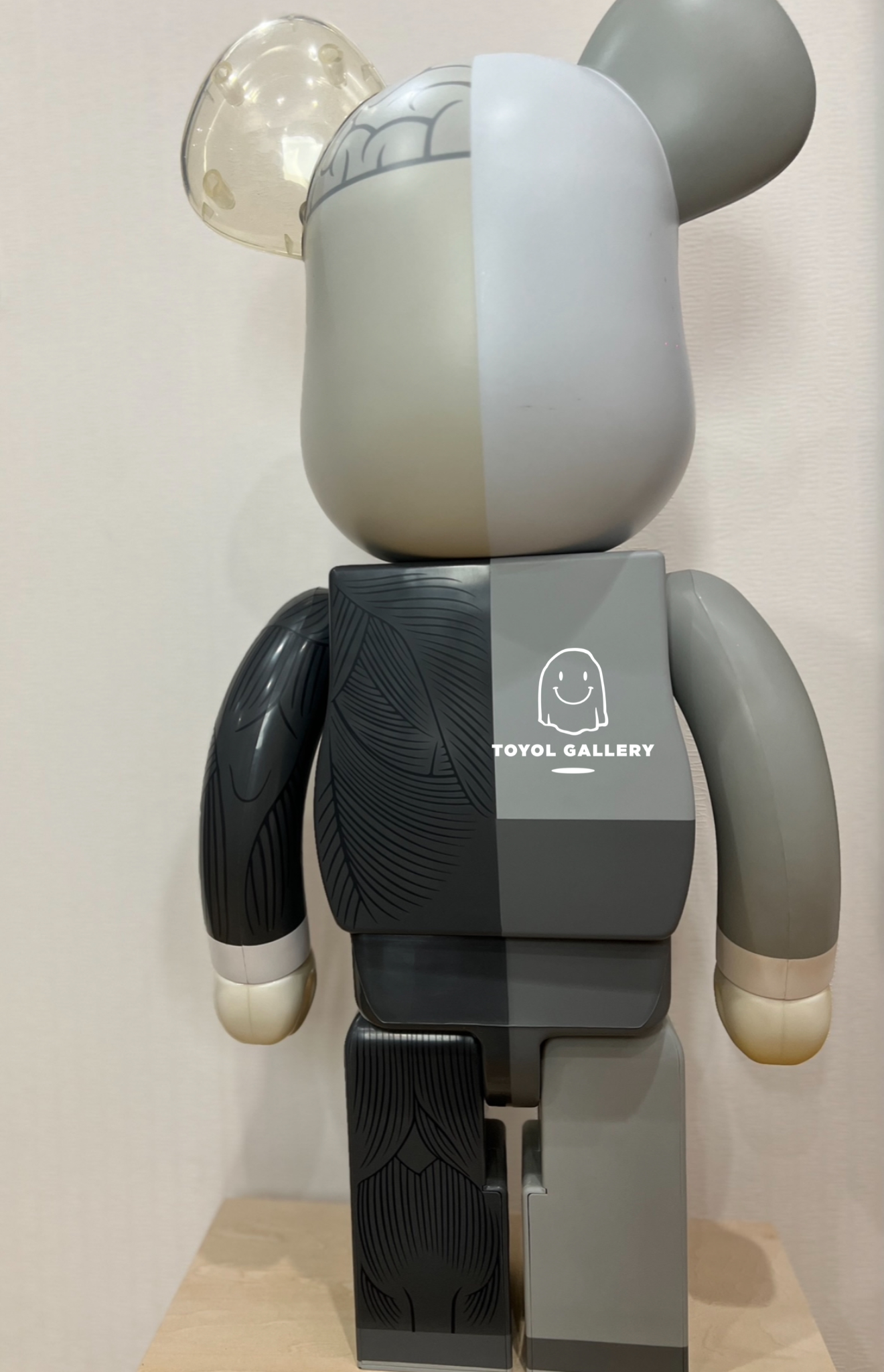 Figurine Décorative XX Eye Bearbrick - Collection - Matériau PVC - 15x13 Cm - Gris - Idée Cadeau