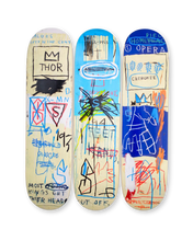 Load image into Gallery viewer, Jean-Michel Basquiat - Charles The First (Skateboard Triptych, Complete set of 3)
