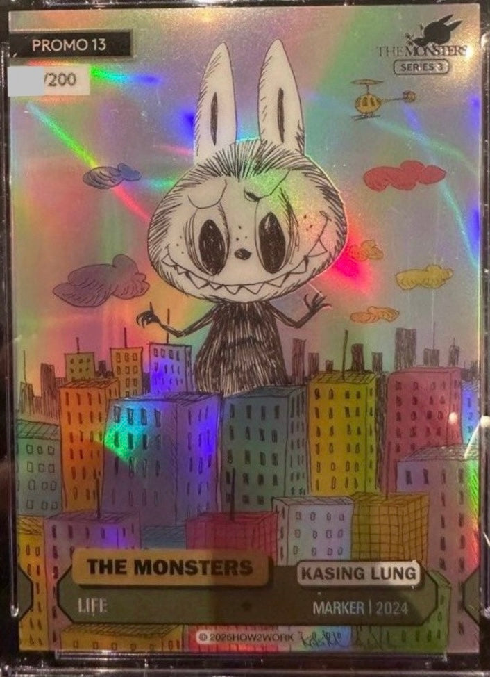 Kasing Lung -Trading Card How2Work CTC The Monsters Series 3 (Promo 13 Life, labubu, Zimomo )
