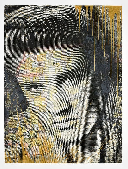 Mr. Brainwash - King of Rock (Gold, Elvis Presley)