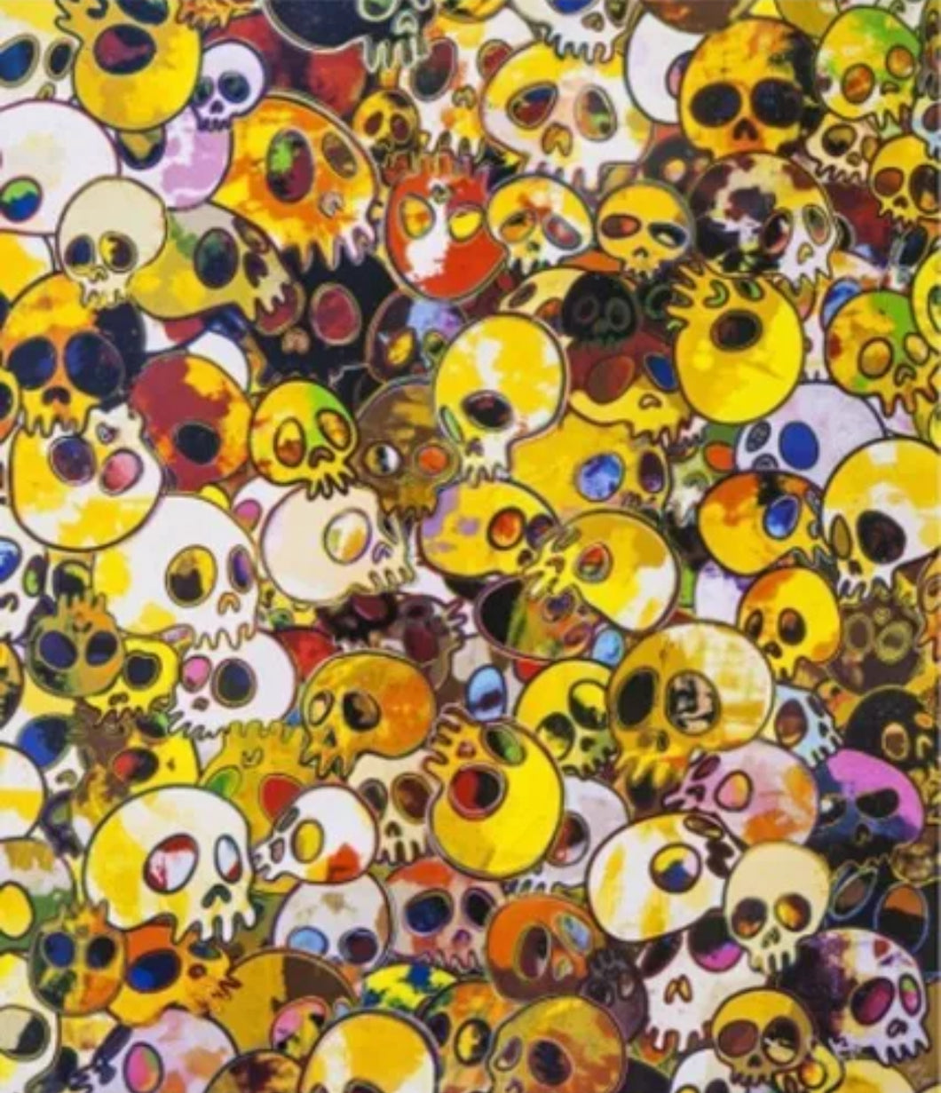 Takashi Murakami - MGST 1962 ( Yellow, Skulls)