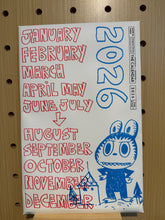 Load image into Gallery viewer, Kasing Lung - The Calendar 2026 ( Wall,The Monsters, Labubu)
