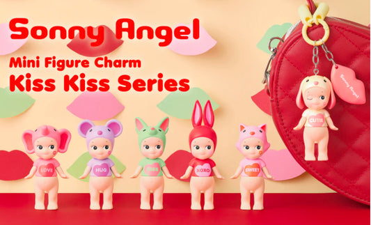Sonny Angel - Kiss Kiss (Mini Figure Charm, Asssorted Box of 6 Blind Boxes)