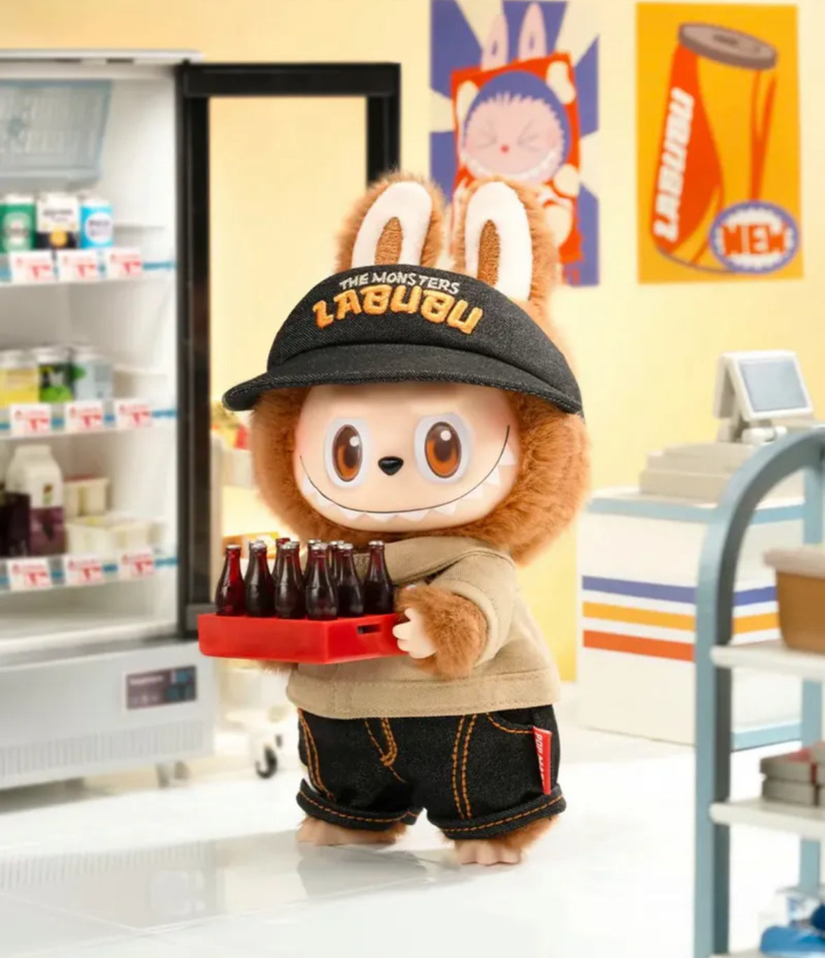 アイドル Wacky Market Labubu 100% Authentic pop mart Labubu the monster wacky mart series