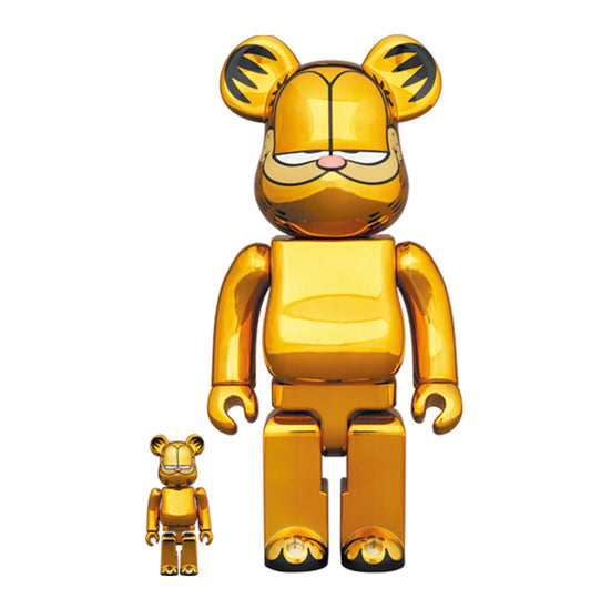 Medicom Toy - Garfield 400% & 100% ( Gold Chrome) Be@arbrick