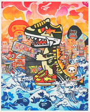 Load image into Gallery viewer, Simone Legno - Military BAPE Sta Kaiju ( Blue, Bathing Ape, Dragon)
