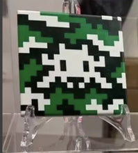 Load image into Gallery viewer, Invader - Camo Space Tile (Green &amp; White)
