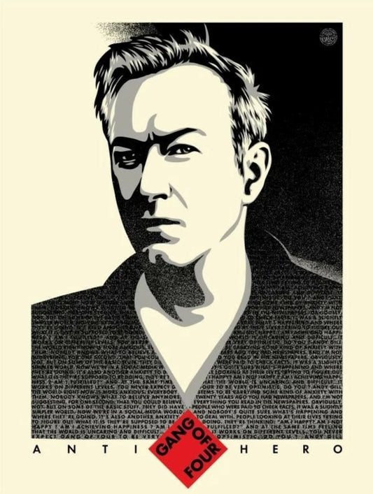 Shepard Fairey (Obey ) - Andy Gill Anti-Hero