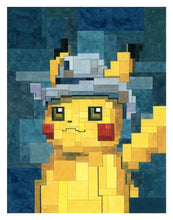 Load image into Gallery viewer, Adam Lister - Pikachu with grey felt hat ( Van Gogh)
