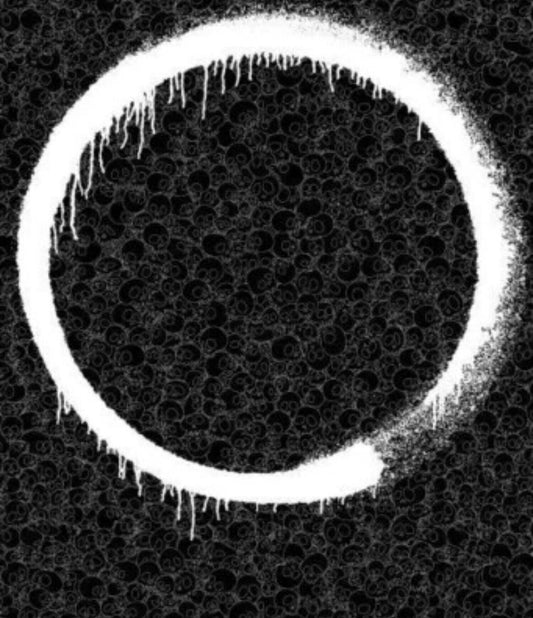 Takashi Murakami - Enso Facing the Pitch Black void (Skulls)