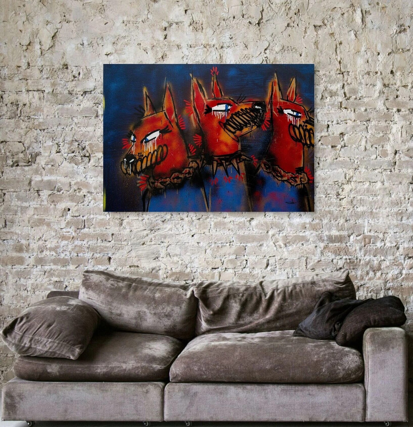 Slawn - Cereberus ( Large, Cerberus, Three-headed dog, hound of hades )