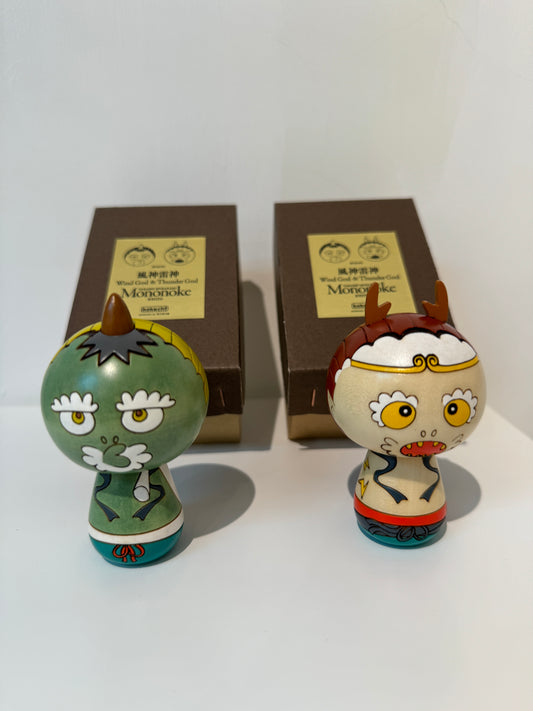 Takashi Murakami - Wind & Thunder God Kokeshi dolls (Mononoke Kyoto ) (Complete set of 2)