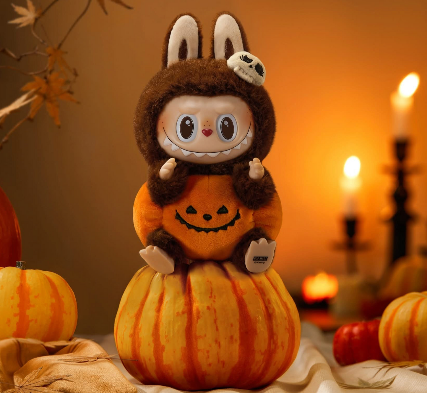 Kasing Lung -Zimomo HAPPY HALLOWEEN PARTY SERIES SITTING PUMPKIN ( Labubu)