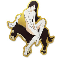 Load image into Gallery viewer, Takeru Amano 天野健 - Venus on Donkey with Duck (Wood)
