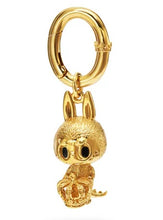 Load image into Gallery viewer, Kasing Lung - JD Zimomo Key Ring (Gold, The Monsters, ZIMOMO x JUSTIN DAVIS TAIWAN, Labubu)
