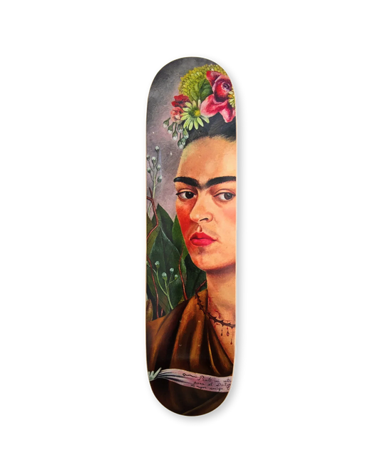 Frida Kahlo - Self Portrait, Dedicated to Dr Eloesser ( Skateboard)