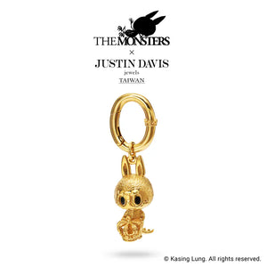 Kasing Lung - JD Zimomo Key Ring (Gold, The Monsters, ZIMOMO x JUSTIN DAVIS TAIWAN, Labubu)